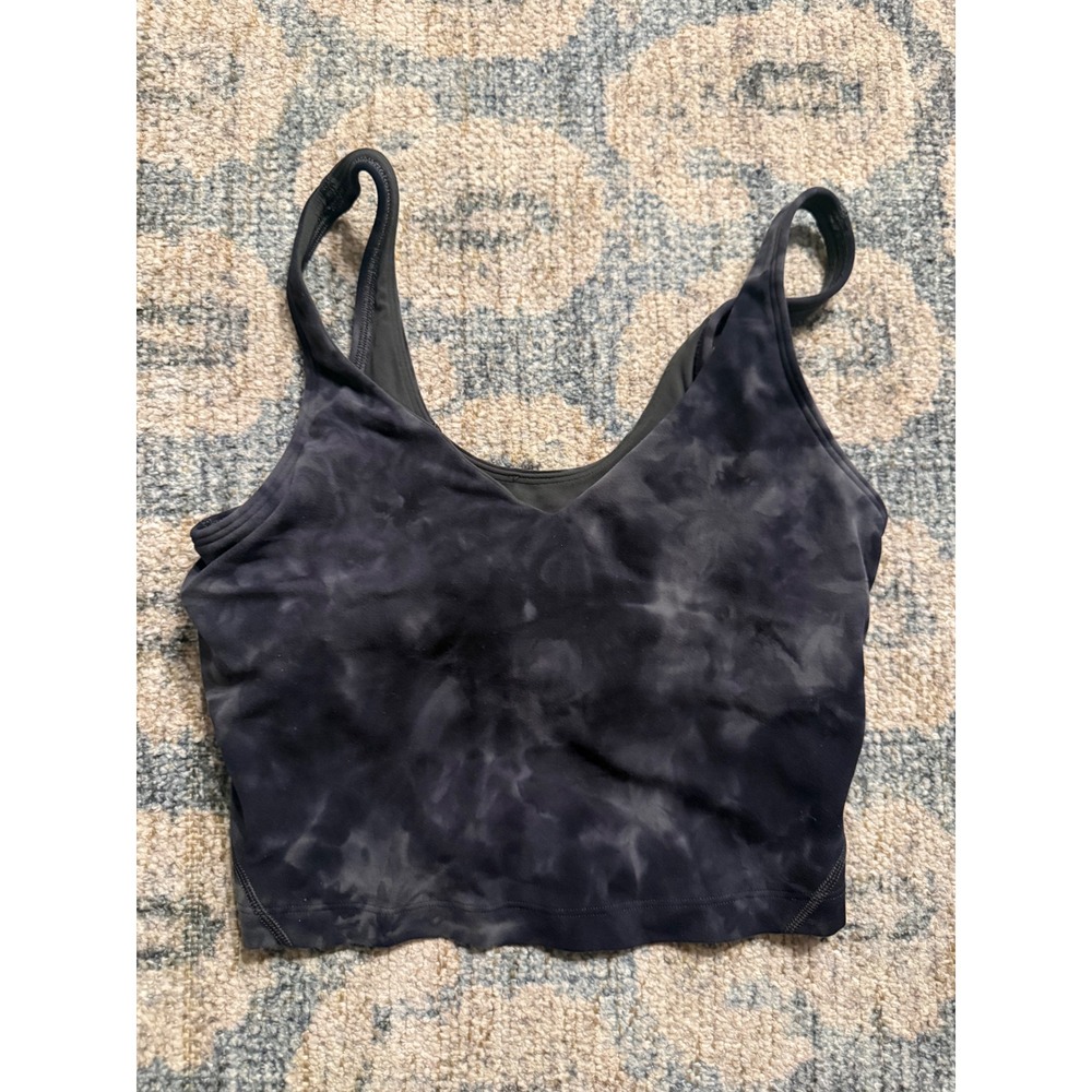 Lululemon Align Tank Top, Diamond Dye Pitch Grey / Graphite Grey Size 6
